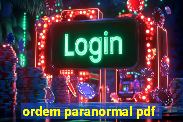 ordem paranormal pdf